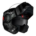 Capacete LS2 Articulado FF902 Scope Hamr - Preto Vermelho