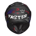 Capacete Race Tech Hit Faster - Preto Fosco/Vermelho