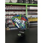 Capacete Race Tech Play Art - Azul/Laranja