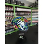 Capacete Race Tech Play Art - Azul/Laranja