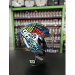 Capacete Race Tech Play Art - Azul/Laranja