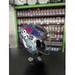 Capacete Race Tech Play Art - Titanium/Roxo