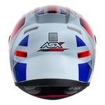Capacete Asx City Kingdom - Branco/Vermelho/Azul