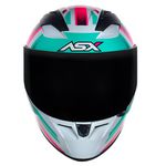 Capacete Asx City Kingdom - Branco/Rosa/Tiffany