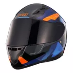 Capacete X11 Trust Pro Transit - Azul/Laranja