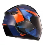 Capacete X11 Trust Pro Transit - Azul/Laranja