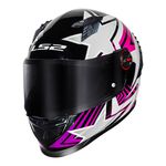 Capacete Ls2 Ff358 Pro Estellar - Preto/Rosa