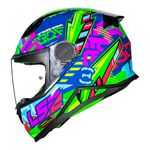 Capacete Infantil Ls2 Ff812 Kid Svent - Azul/Verde