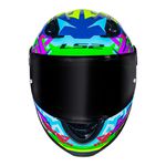 Capacete Infantil Ls2 Ff812 Kid Svent - Azul/Verde