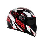 Capacete LS2 FF358 Draze - Preto Vermelho Branco