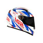 Capacete LS2 FF358 Draze - Branco Azul Vermelho