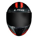 Capacete LS2 FF353 Rapid Doom - Preto Fosco Vermelho