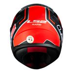 Capacete LS2 FF353 Rapid Doom - Preto Fosco Vermelho