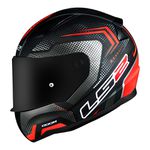 Capacete LS2 FF353 Rapid Doom - Preto Fosco Vermelho