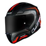 Capacete LS2 FF353 Rapid Doom - Preto Fosco Vermelho