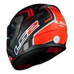 Capacete LS2 FF353 Rapid Doom - Preto Fosco Vermelho