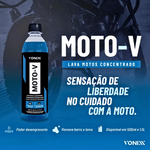 Shampoo Concentrado Desengraxante Moto-v Vonixx - 500ml