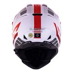 Capacete LS2 MX436 Pioneer Evo Evolve - Vermelho Branco