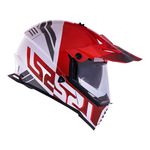 Capacete LS2 MX436 Pioneer Evo Evolve - Vermelho Branco