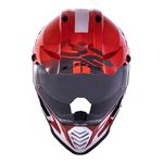 Capacete LS2 MX436 Pioneer Evo Evolve - Vermelho Branco