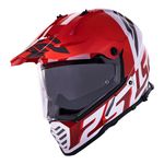 Capacete LS2 MX436 Pioneer Evo Evolve - Vermelho Branco