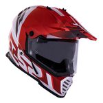 Capacete LS2 MX436 Pioneer Evo Evolve - Vermelho Branco
