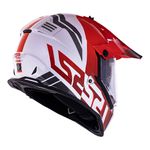 Capacete LS2 MX436 Pioneer Evo Evolve - Vermelho Branco