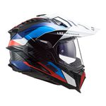 Capacete LS2 MX701 Explorer C Frontier - Preto Azul 