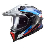 Capacete LS2 MX701 Explorer C Frontier - Preto Azul 