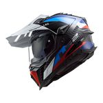 Capacete LS2 MX701 Explorer C Frontier - Preto Azul 