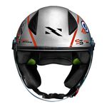 Capacete Norisk Neo (Aberto) Galaxy - Prata Azul