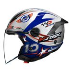 Capacete Norisk Neo (Aberto) Galaxy - Prata Azul