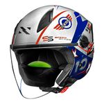 Capacete Norisk Neo (Aberto) Galaxy - Prata Azul