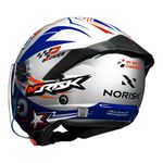 Capacete Norisk Neo (Aberto) Galaxy - Prata Azul