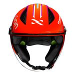 Capacete Norisk Neo (Aberto) Vizion - Laranja Azul