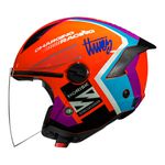 Capacete Norisk Neo (Aberto) Vizion - Laranja Azul