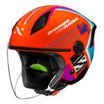 Capacete Norisk Neo (Aberto) Vizion - Laranja Azul