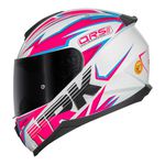 Capacete Norisk Ff802 Razor Ghost - Branco/Rosa