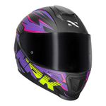 Capacete Norisk FF802 Razor Ghost - Preto Fosco/Roxo
