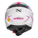 Capacete Norisk Ff802 Razor Ghost - Branco/Rosa