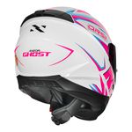 Capacete Norisk Ff802 Razor Ghost - Branco/Rosa