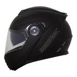 Capacete Norisk Ff345 Route Articulado Monocolor - Preto Fosco (Viseira Solar)
