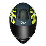 Capacete Norisk FF802 Razor Godspeed - Azul Fosco Amarelo