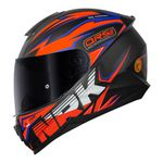 Capacete Norisk Ff802 Razor Ghost - Preto Fosco/Laranja
