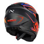 Capacete Norisk Ff802 Razor Ghost - Preto Fosco/Laranja