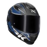 Capacete Norisk FF802 Razor Ghost - Preto Fosco/azul