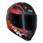 Capacete Norisk Ff802 Razor Ghost - Preto Fosco/Laranja