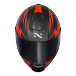Capacete Norisk Ff802 Razor Ghost - Preto Fosco/Laranja