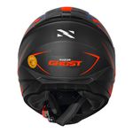 Capacete Norisk Ff802 Razor Ghost - Preto Fosco/Laranja