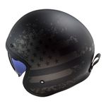 Capacete LS2 OF599 Spitfire Flag - Preto Fosco